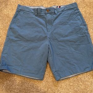 Blue Tommy Hilfiger men’s golf shorts.